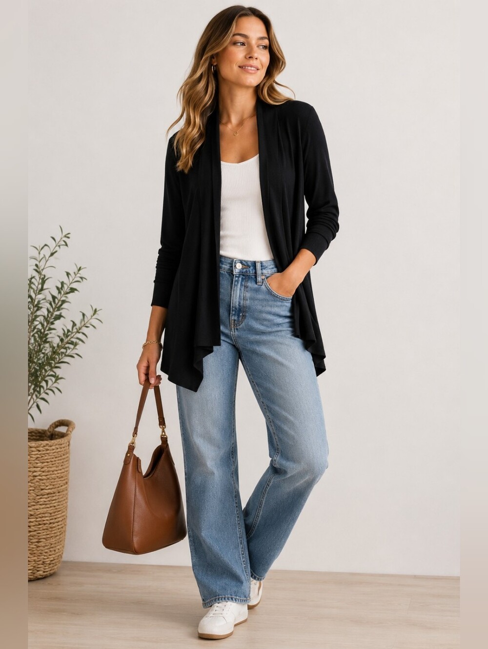 Lilly Pulitzer Luxletic Black Open Front Cardigan Women’s Medium